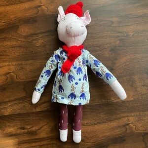 Anthropologie Pig Rag Doll Plush